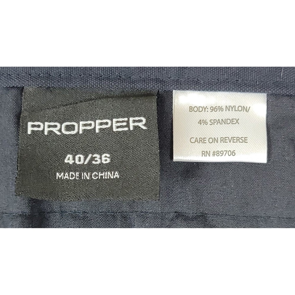 Propper Mens Black Tactical Cargo Pants 40x37 Nylon Spandex Stretch Workwear - Picture 5 of 11